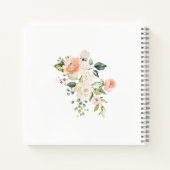 Baby shower van bladeren, bladeren of flesjes notitieboek (Achterkant)