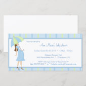Baby shower van blauwe en groene pols (Voorkant / Achterkant)