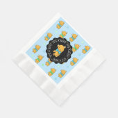 Baby shower van blauwe en groene Teddy Bear Boy Servet (Hoek)