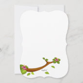 Baby shower van blauwvogel kaart (Achterkant)