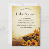  Baby shower van bloemen Kaart (Voorkant)
