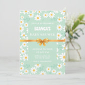BABY SHOWER VAN BLOEMPATROON KAART (Staand voorkant)