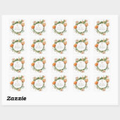 Baby shower van Boho cactus Vierkante Sticker (Vel)