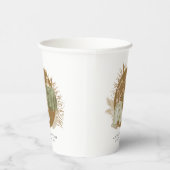 Baby shower van Boho Florals Papieren Bekers (Rechts)