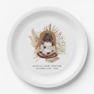 Baby shower van Boho Florals Papieren Bordje