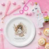Baby shower van Boho Florals Papieren Bordje (Feest)