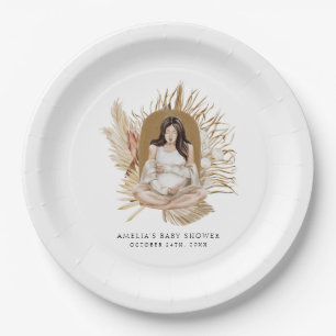 Baby shower van Boho Florals Papieren Bordje