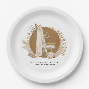 Baby shower van Boho Florals Papieren Bordje