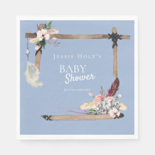 Baby shower van Boho Southwestern Chambray Servet