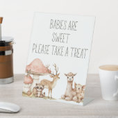 Baby shower van Boho Woodland Animals Reclamebord Met Voetstuk (Insitu)