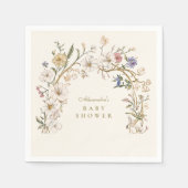 Baby shower van Boho Woodland Fern Servet (Voorkant)