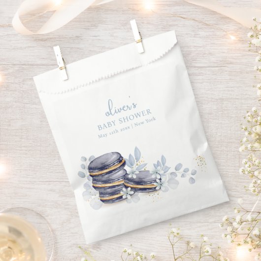 Baby shower van Bonjour Bébé Macaron Bedankzakje (Geknipt)