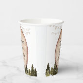 Baby shower van bosbos papieren bekers (Links)