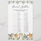 Baby shower van bosdieren (Voorkant)