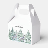 Baby shower van bosdieren bedankdoosjes (Achterkant)