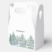 Baby shower van bosdieren bedankdoosjes (Geopend)