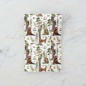 baby shower van bosdieren bedankkaart (Binnen)