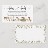 Baby shower van bosdieren I Aanvraag van het stamb Informatiekaartje (Voorkant / Achterkant)