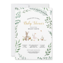 Baby shower van  bosdieren
