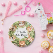 Baby shower van bosdieren papieren bordje (Feest)