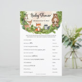 Baby shower van bosgebieden over de hele wereld (Staand voorkant)
