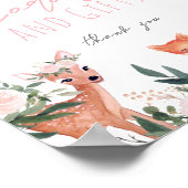 Baby shower van bosgebieden poster (Hoek)