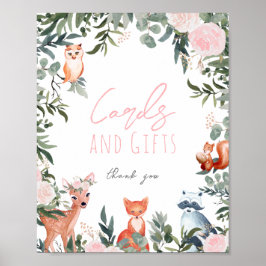 Baby shower van bosgebieden poster