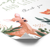 Baby shower van bosgebieden poster (Hoek)