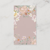 Baby shower van bosland met bloemmeisje informatiekaartje (Achterkant)