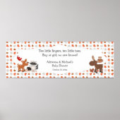 Baby shower van bosland/verjaardagsfeest poster (Voorkant)