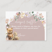 Baby shower van bosland, wildbloem informatiekaartje (Voorkant)