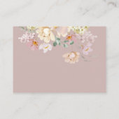 Baby shower van bosland, wildbloem informatiekaartje (Achterkant)