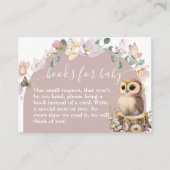 Baby shower van bosland, wildbloem informatiekaartje (Voorkant)