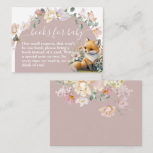 Baby shower van bosland, wildbloem informatiekaartje