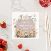 Baby shower van bosland, wildbloem servet (Insitu)