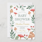 Baby shower van bospaddenstoelen kaart (Voorkant)
