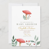Baby shower van bospaddenstoelen kaart (Voorkant)