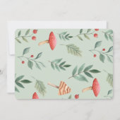 Baby shower van bospaddenstoelen kaart (Achterkant)