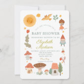 Baby shower van bospaddenstoelen kaart (Voorkant)