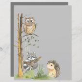 Baby shower van bossen (Voorkant / Achterkant)