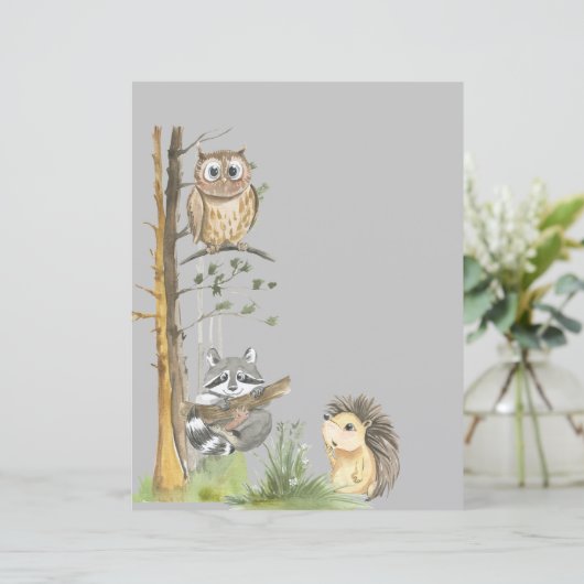 Baby shower van bossen (Staand voorkant)