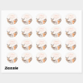 Baby shower van bossen begunstigen Sticker Dieren  (Vel)