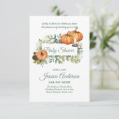 Baby shower van bossen en flora en fauna (Staand voorkant)