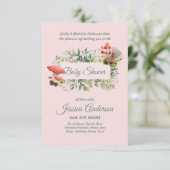 Baby shower van bossen en flora en fauna (Staand voorkant)