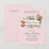 Baby shower van bossen en flora en fauna (Voorkant / Achterkant)