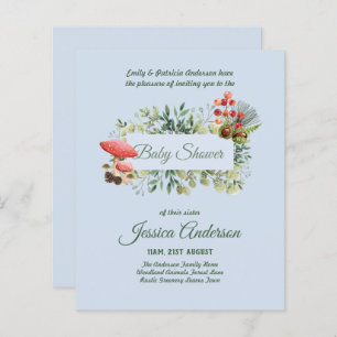 Baby shower van bossen en flora en fauna