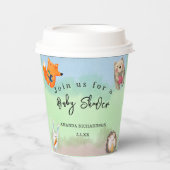Baby shower van bossen papieren bekers (Voorkant)