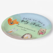 Baby shower van bossen papieren bordje (Gekanteld)