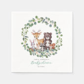 Baby shower van bossen servet (Voorkant)