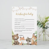 Baby shower van bossen voor Baby (Staand voorkant)